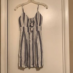 Adorable striped dress. Never worn, NWOT